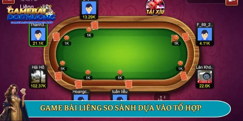 Game bài Liêng so sánh dựa vào tổ hợp 